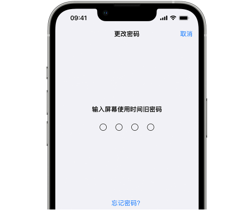 无极iPhone屏幕维修分享iPhone屏幕使用时间密码忘记了怎么办 