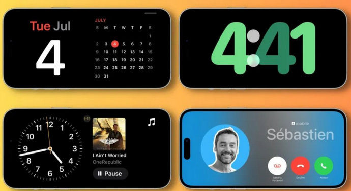 无极苹果手机维修分享iOS17横屏充电待机显示有什么好处 