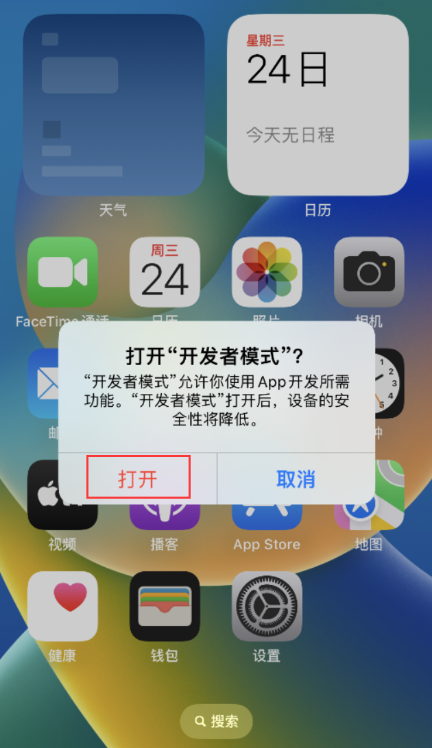 无极苹果手机维修分享如何打开开发者模式 