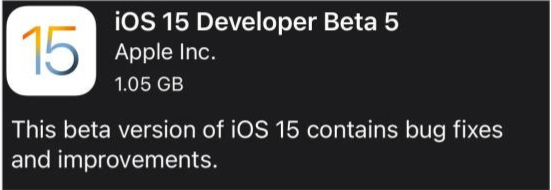 无极苹果手机维修分享如何升级到iOS15.0 beta5 