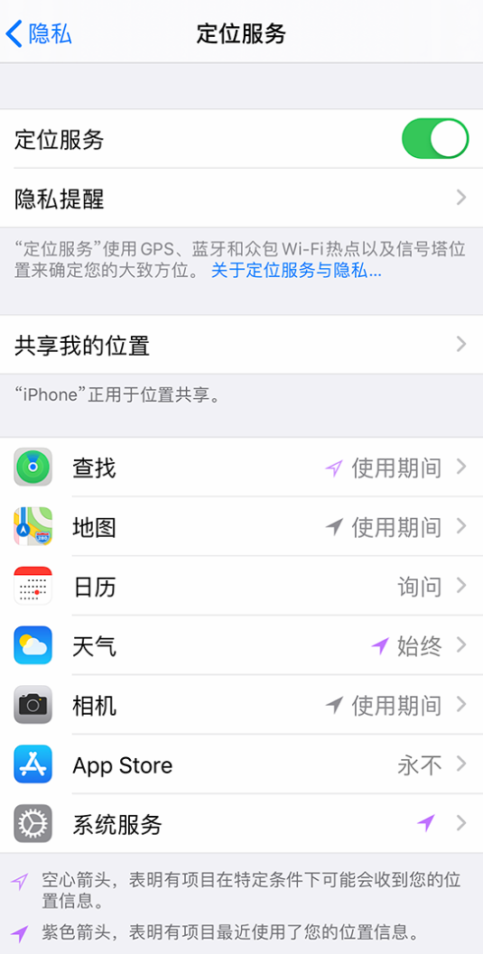 无极苹果手机维修分享iPhone 状态栏中时间显示为蓝色图标是什么情况 